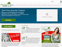 Tablet Screenshot of debtproofliving.com